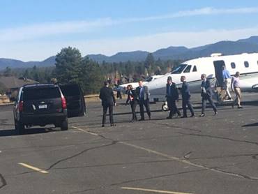 Kate Brown is not practicing what she preaches after being spotted flying by private jet.